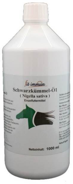 Schwarzkümmelöl Tiere fit immun 5x 1000 ml